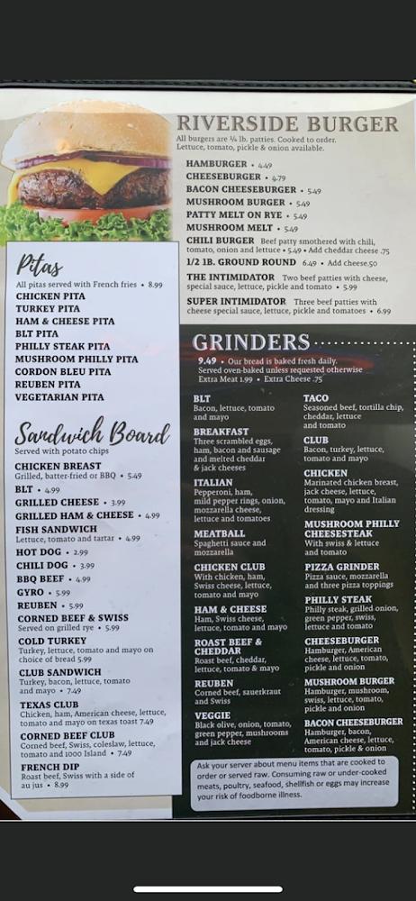 Riverside Family Dining Menu image 1