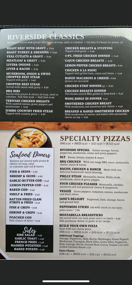 Riverside Family Dining Menu image 2